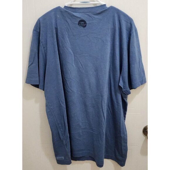 Lot of x2 Life is Good Crusher Tee Short Sleeve T Shirt Compass Size XL SEE PICS - Picture 8 of 16